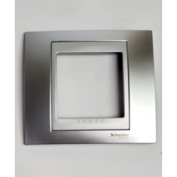 MARCO 1 ELEM,CROMO SATINADO SCHNEIDER ELECTRIC 