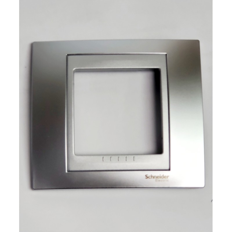 MARCO 1 ELEM,CROMO SATINADO SCHNEIDER ELECTRIC 