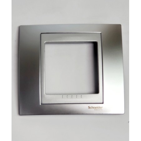 MARCO 1 ELEM,CROMO SATINADO SCHNEIDER ELECTRIC 