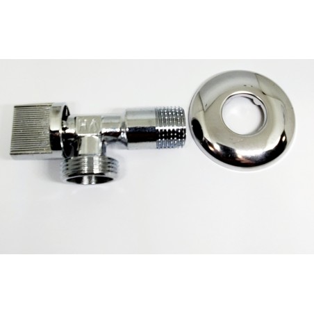 GRIFO LAVADORA 1/2-3/4 CON FLORON CROMADO