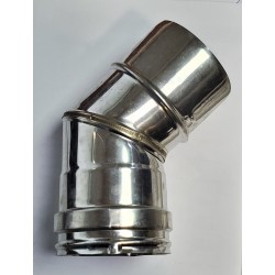 CURVA  INOX. 45º  80MM, INOX DOMUSA