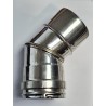 CURVA  INOX. 45º  80MM, INOX DOMUSA