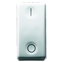 INTERRUPTOR BIPOLAR 250V ac - 16AX - NEUTRO - 1 MÓDULO - SYSTEM WHITE