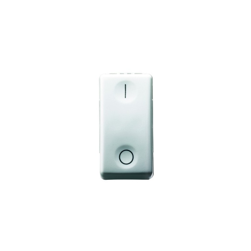 INTERRUPTOR BIPOLAR 250V ac - 16AX - NEUTRO - 1 MÓDULO - SYSTEM WHITE