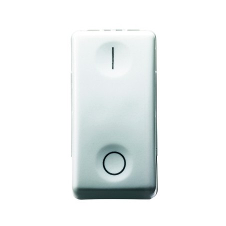 INTERRUPTOR BIPOLAR 250V ac - 16AX - NEUTRO - 1 MÓDULO - SYSTEM WHITE