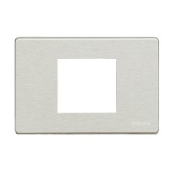 PLACA 4 MECANISMOS ALUMINIO BTICINO MAGIC