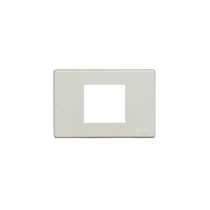 PLACA 4 MECANISMOS ALUMINIO BTICINO MAGIC