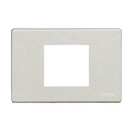 PLACA 4 MECANISMOS ALUMINIO BTICINO MAGIC