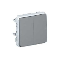 INTERRUCTOR,LEGRAND,ESTANCO,PLEXO,DOBLE INTERRUTOR