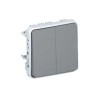 INTERRUCTOR,LEGRAND,ESTANCO,PLEXO,DOBLE INTERRUTOR