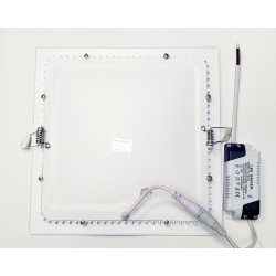 DOWNLIGHT CUADRADO 18W, BLANCO EMPOTRABLE  6500K.
