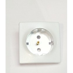 TAPA ENCHUFE EUNEA  BLANCO MARMOL SM180