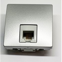 TOMA TELEFONO UNICA EUNEA ALUMINIO RJ12 SCHNEIDER,