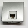 TOMA TELEFONO UNICA EUNEA ALUMINIO RJ12 SCHNEIDER,