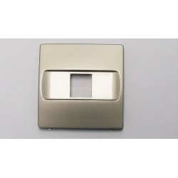 TAPA TOMA TELEFONO RJ-11/RJ-45 AMP TITANIO 