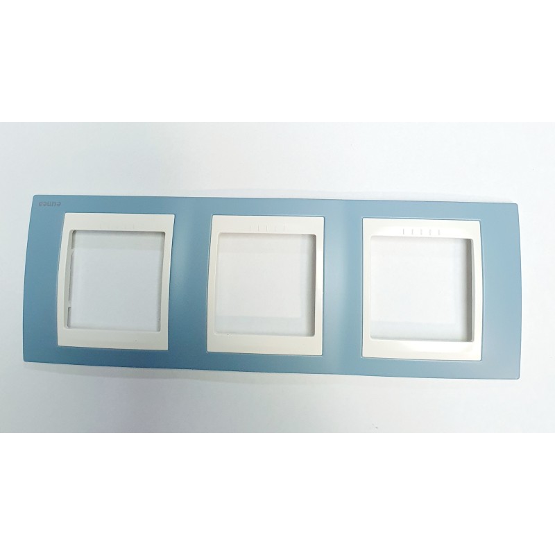 MARCO PLUS  3 ELEMENTOS HORIZONTAL UNICA AZUL MANGANESO EUNEA