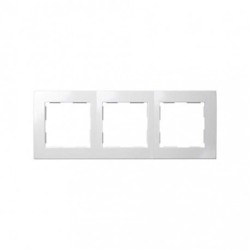 PLACA PARA 3 ELEMENTOS BLANCO SIMON 28