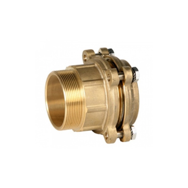 Enlace con racor macho para PE FITTINGS LATÓN politineno 75x21/2
