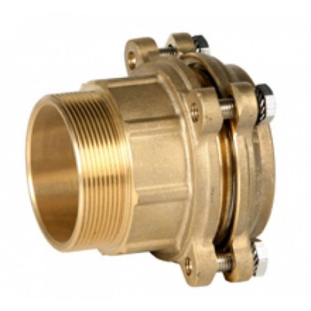 Enlace con racor macho para PE FITTINGS LATÓN politineno 75x21/2