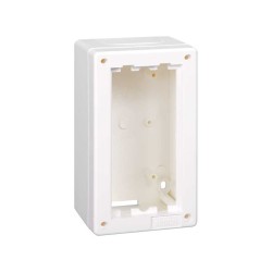 Caja de pared de superficie Cima Classic de 1 elemento doble blanco Simon Cima