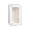 Caja de pared de superficie Cima Classic de 1 elemento doble blanco Simon Cima