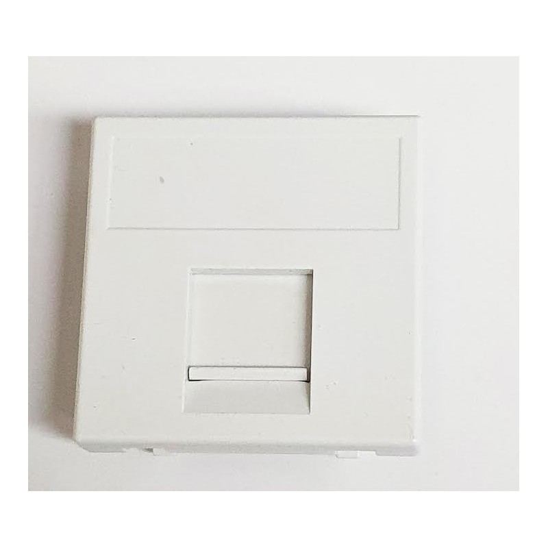 PLACA K45 PLANA CON GUARDAPOLVO PARA 1 CONECTOR  AMP ,KRONE O BELDENCOT CIMA SIMONCONNECT