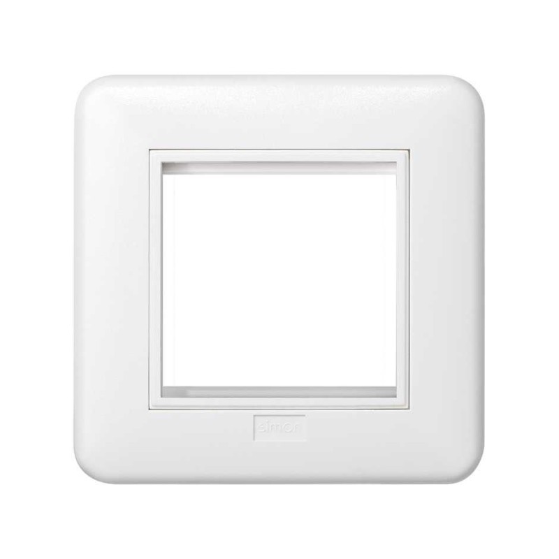 marco y bastidor para caja de pared de superficie y empotrar blanco Simon K45