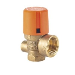 VALVULA SEGURIDAD CON TOMA MANOMETRO SOLAR 1/2- 3/4-8BAR DUCO H-H