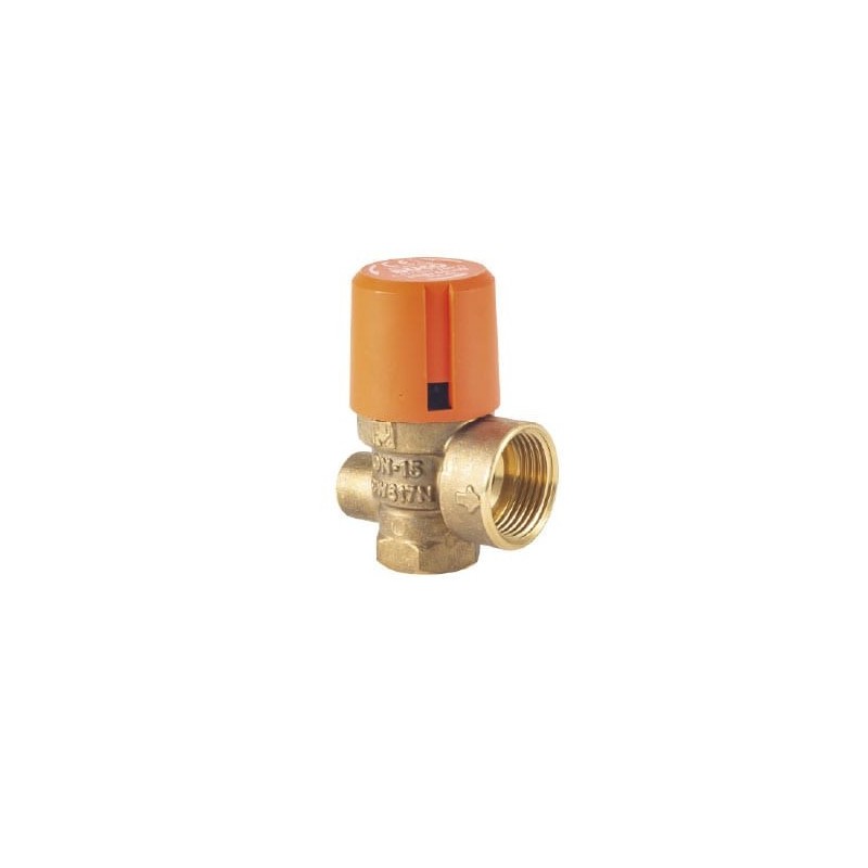 VALVULA SEGURIDAD CON TOMA MANOMETRO SOLAR 1/2- 3/4-8BAR DUCO H-H