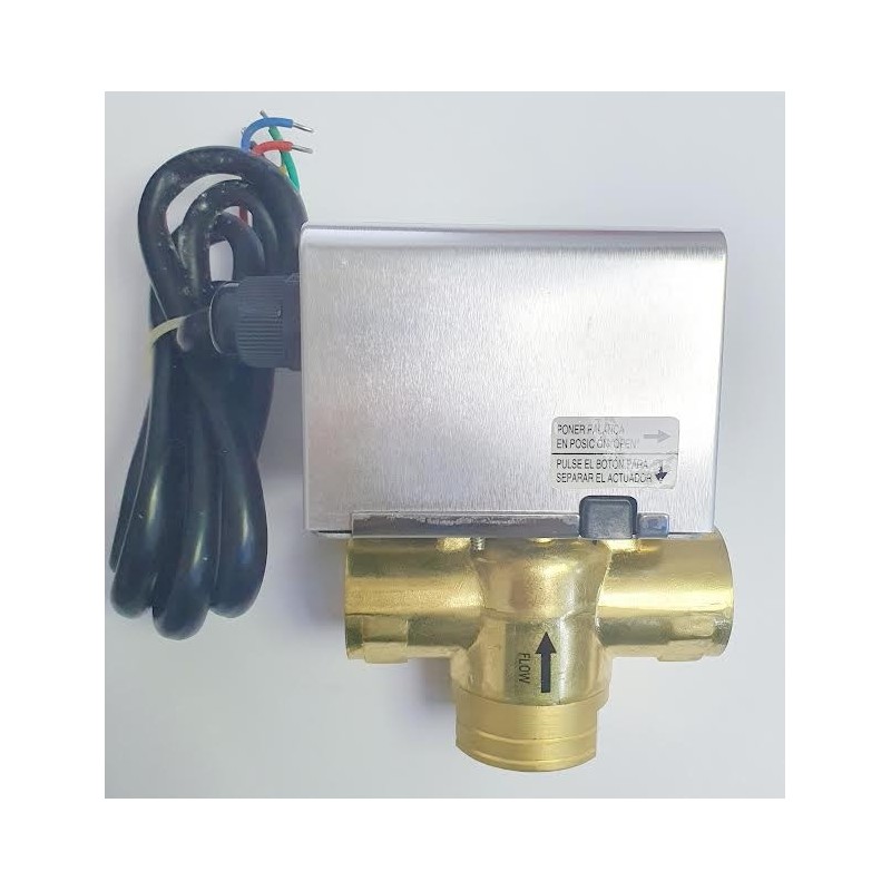 VALVULA MOTORIZADA 3VIAS 3/4 MUNDOCONTROL CON MICRO AUXILIAR