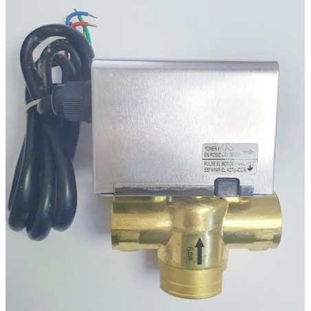VALVULA MOTORIZADA 3VIAS 3/4 MUNDOCONTROL CON MICRO AUXILIAR
