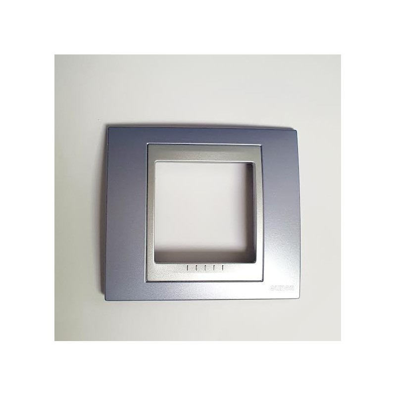 MARCO 1 ELEM,AZUL BIRILO ALUMINIO SCHNEIDER ELECTRIC,UNICA