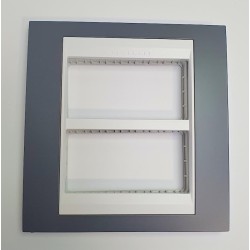 MARCO CENTRALIZACION 2X4 UNICA TOP  GRIS PIZARRA POLAR