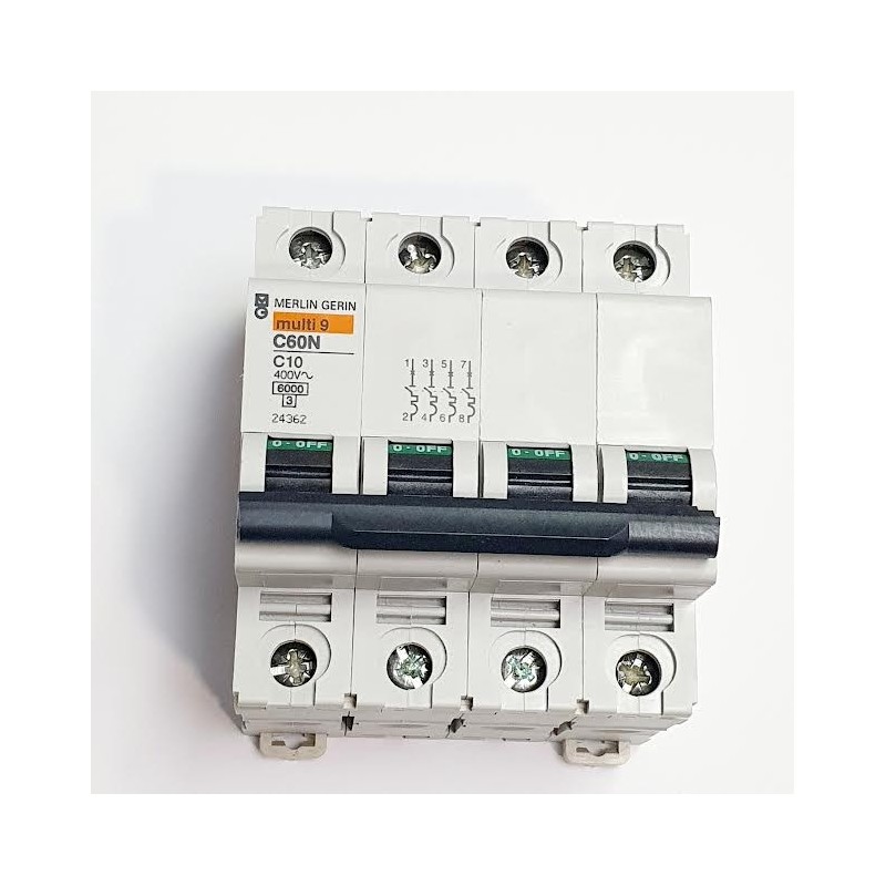 MAGNETOTERMICO 4P,  C10A.  MERLIN GUERIN MULTI9 C60N