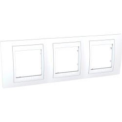 MARCO PLUS  3 ELEMENTOS HORIZONTAL UNICA BLANCO POLAR