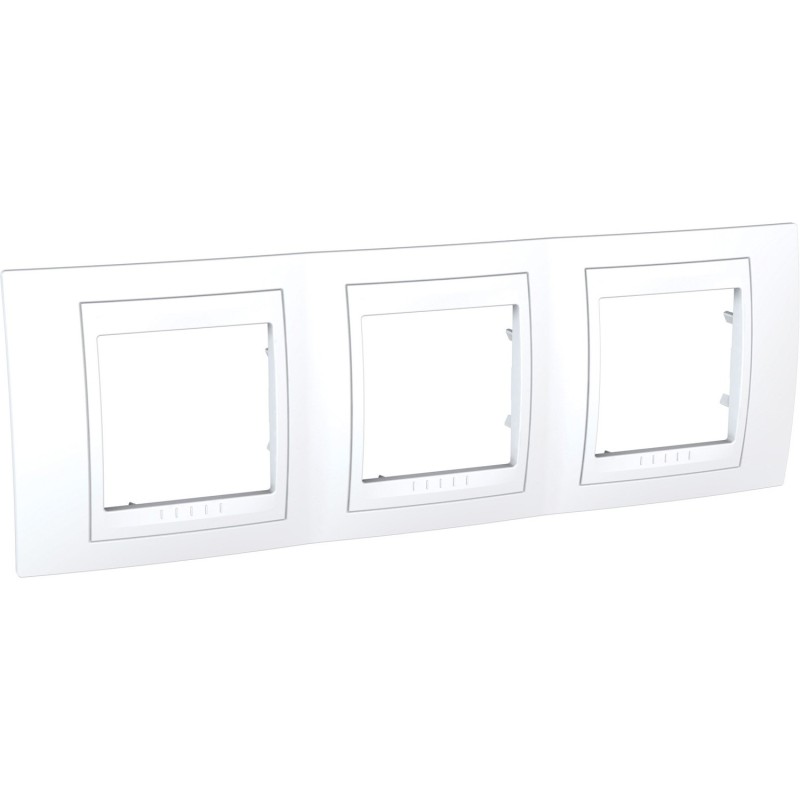 MARCO PLUS  3 ELEMENTOS HORIZONTAL UNICA BLANCO POLAR
