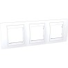 MARCO PLUS  3 ELEMENTOS HORIZONTAL UNICA BLANCO POLAR