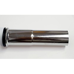 TUBO CROMO,ALARGO,SIFON,SANITARIO,LAVABO,DESAGUE,VALVULA