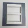 MARCO CENTRALIZACION 2X6MODULOS  UNICA TOP  GRIS PIZARRA POLAR