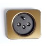 PLACA ENCHUFE   SIMON 75 BRONCE 2P+TIERRA DESPLAZADA