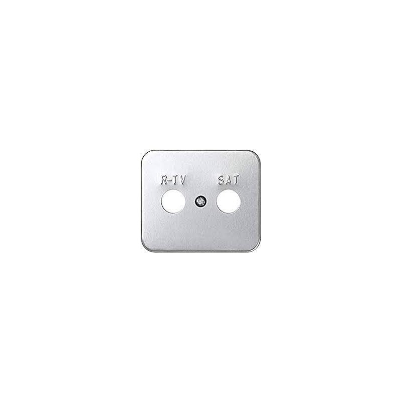 TAPA TOMA TV/SAT SIMON 75 ALUMINIO