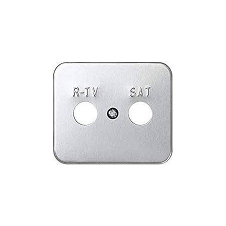 TAPA TOMA TV/SAT SIMON 75 ALUMINIO