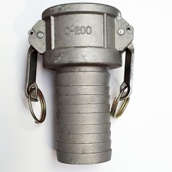 CONEXION RAPIDA PARA ADAPTADOR DE ALUMINIO 50X2" INSERCION MANGUERA A MACHO RANURADO 2"   MANGUERA 50MM,