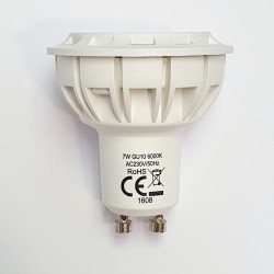 BOMBILLA dicroica LED 7W, GU10 580LM LUZ FRIA,6000ºK