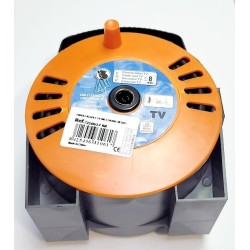 ALARGO,CABLE ANTENA,TV,COAXIAL,ENROLLADOR