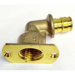 CODO EMPOTRAR METALICO 16x1/2" PARA ENCASTRAR, LATON WIRSBO UPONOR