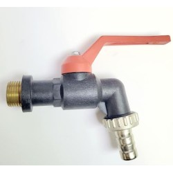 GRIFO JARDIN CODILLO 1/2 CON RACOR MANGUERAVALVULA TIPO ARTIC BAJA TEMP.JARDIN-20GRADO 1/2"