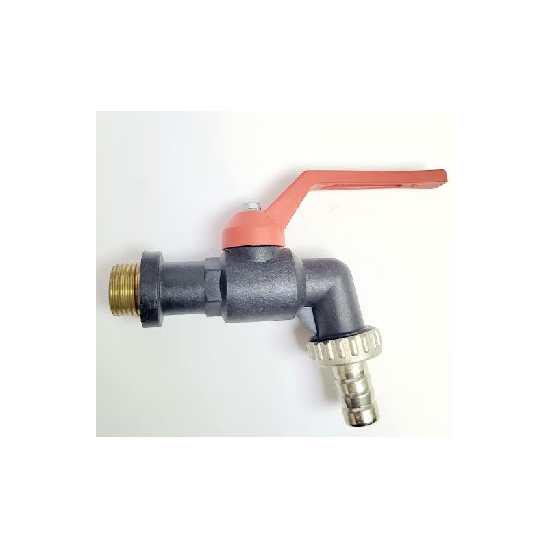 GRIFO JARDIN CODILLO 1/2 CON RACOR MANGUERAVALVULA TIPO ARTIC BAJA TEMP.JARDIN-20GRADO 1/2"