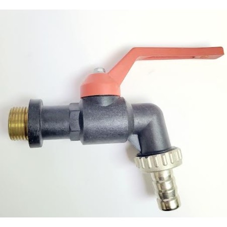 GRIFO JARDIN CODILLO 1/2 CON RACOR MANGUERAVALVULA TIPO ARTIC BAJA TEMP.JARDIN-20GRADO 1/2"