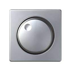 TAPA+BOTON REGULADOR ELECTRONICO SIMON 82ALUMINIO